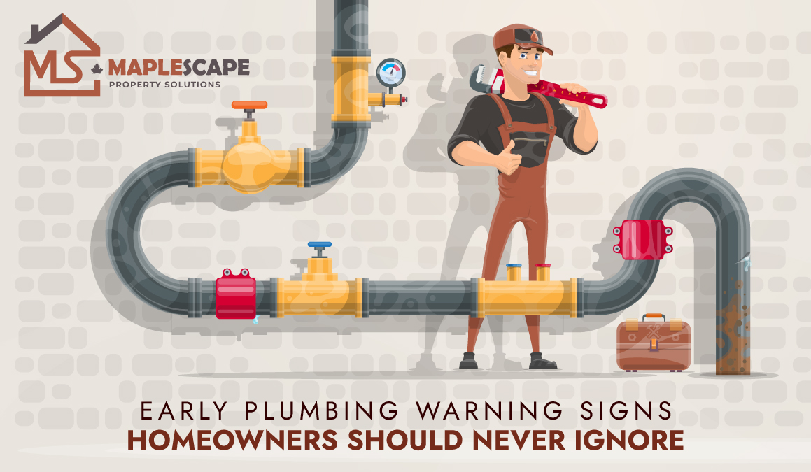 Early Plumbing Warning Signs Homeowners Should Never Ignore - MapleScape Property Solutions