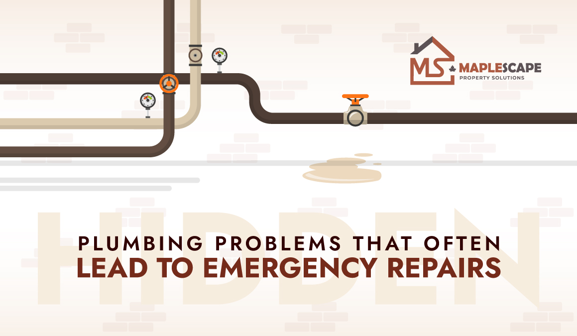 Hidden Plumbing Problems That Often Lead to Emergency Repairs in Toronto Homes - MapleScape Property Solutions