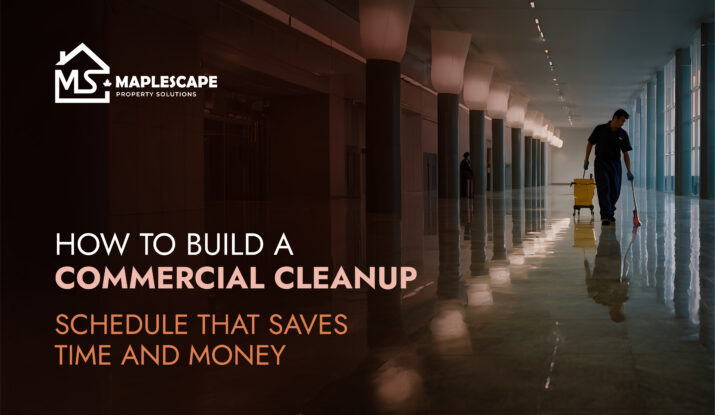 How to Build a Commercial Cleanup Schedule That Saves Time and Money - MapleScape Property Solutions