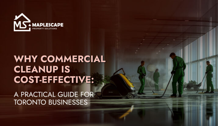 Why Commercial Cleanup Is Cost-Effective A Practical Guide for Toronto Businesses - MapleScape Property Solutions