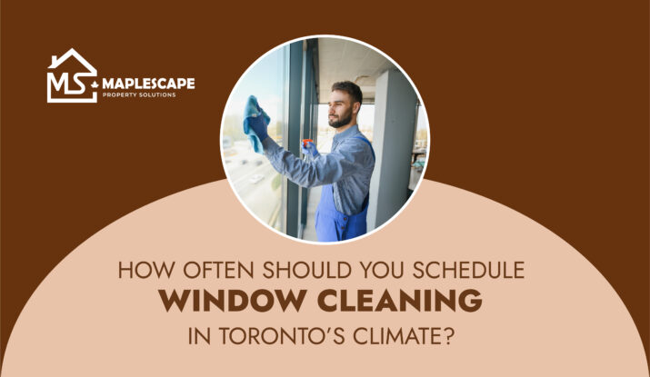 How Often Should You Schedule Window Cleaning in Toronto’s Climate - MapleScape Property Solutions