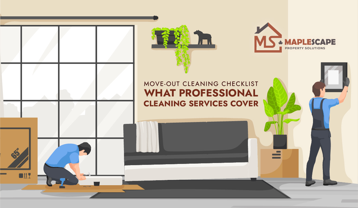Move-Out Cleaning Checklist What Professional Cleaning Services Cover - MapleScape Property Solutions