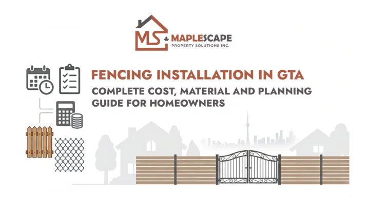 Fencing Installation in GTA: Complete Cost, Material and Planning Guide for Homeowners