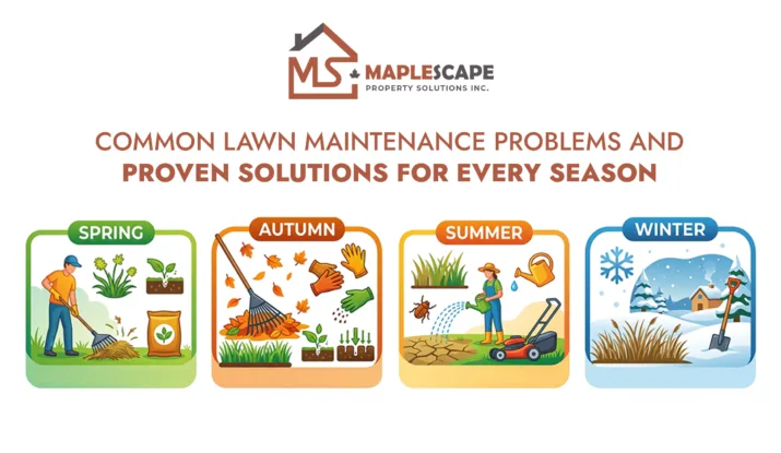Common Lawn Maintenance Problems and Proven Solutions for Every Season - MapleScape Property Solutions Inc