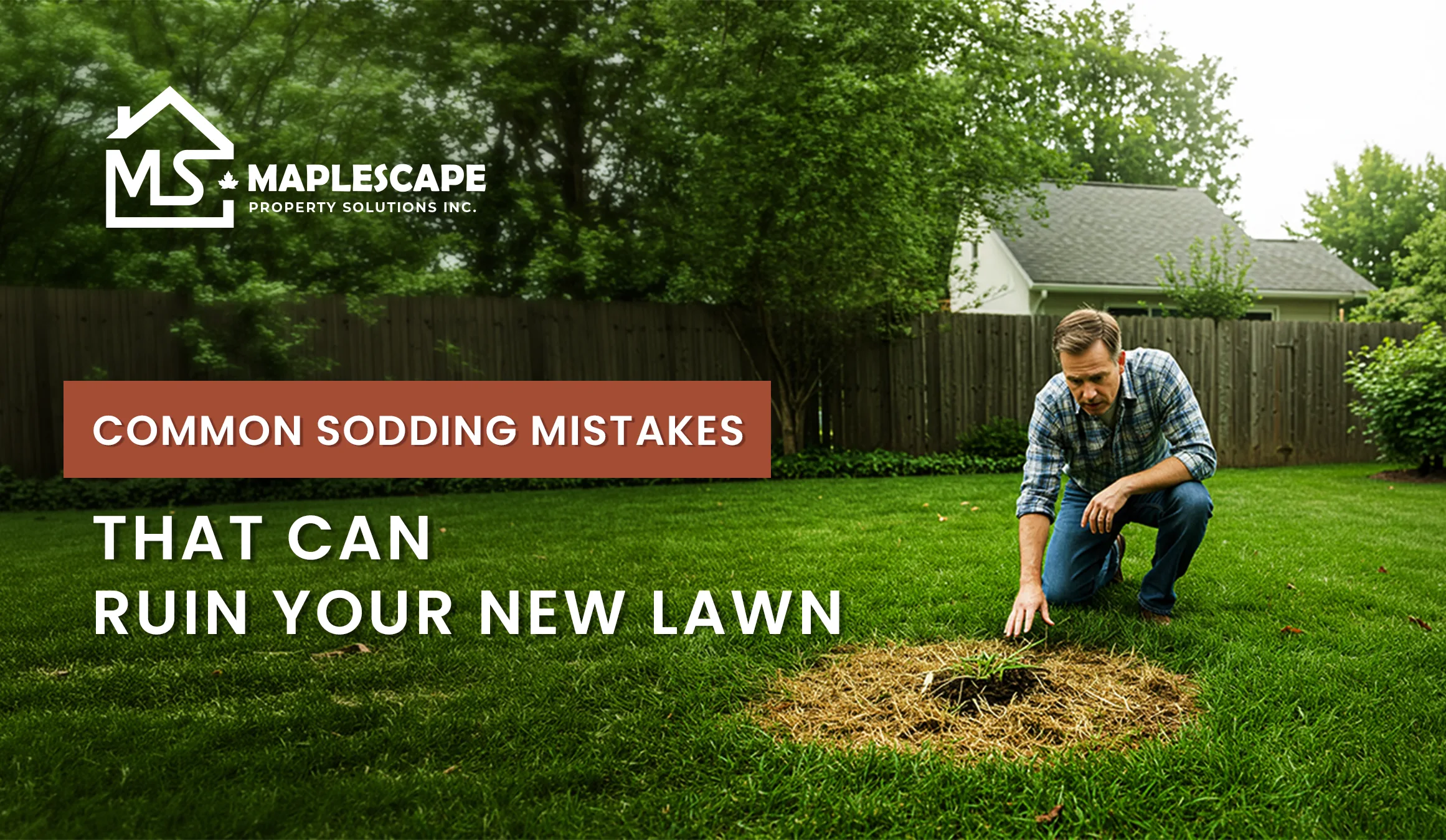 Common Sodding Mistakes That Can Ruin Your New Lawn MapleScape Property Solutions Inc