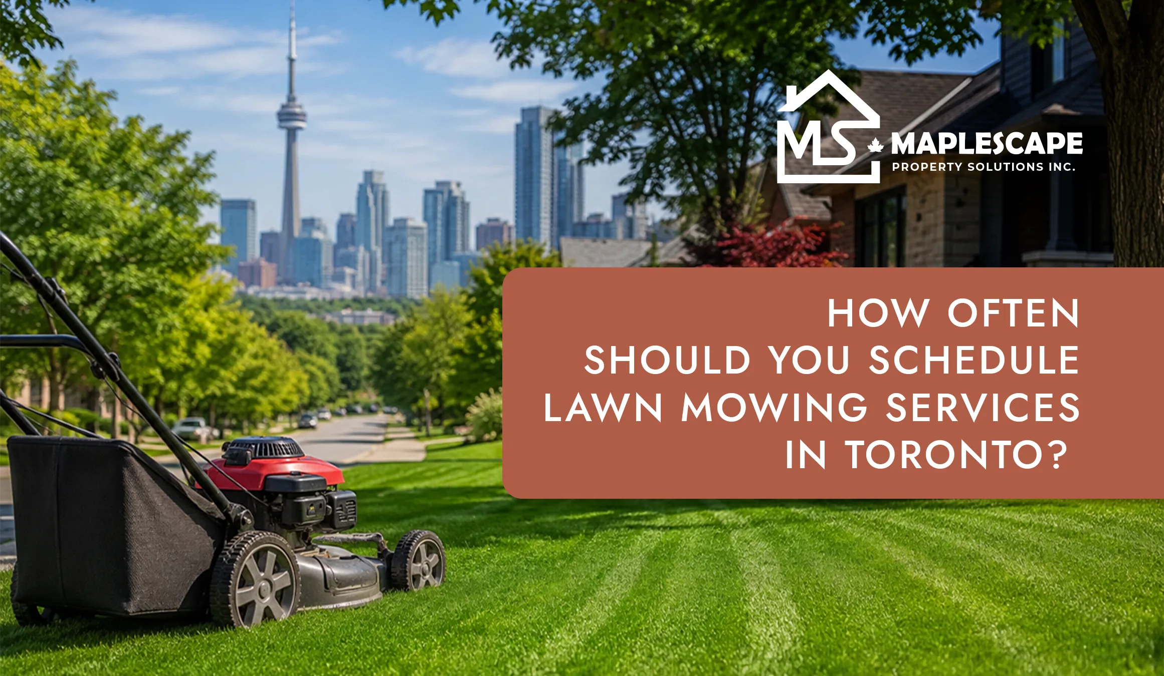 How Often Should You Schedule Lawn Mowing Services in Toronto - MapleScape Property Solutions