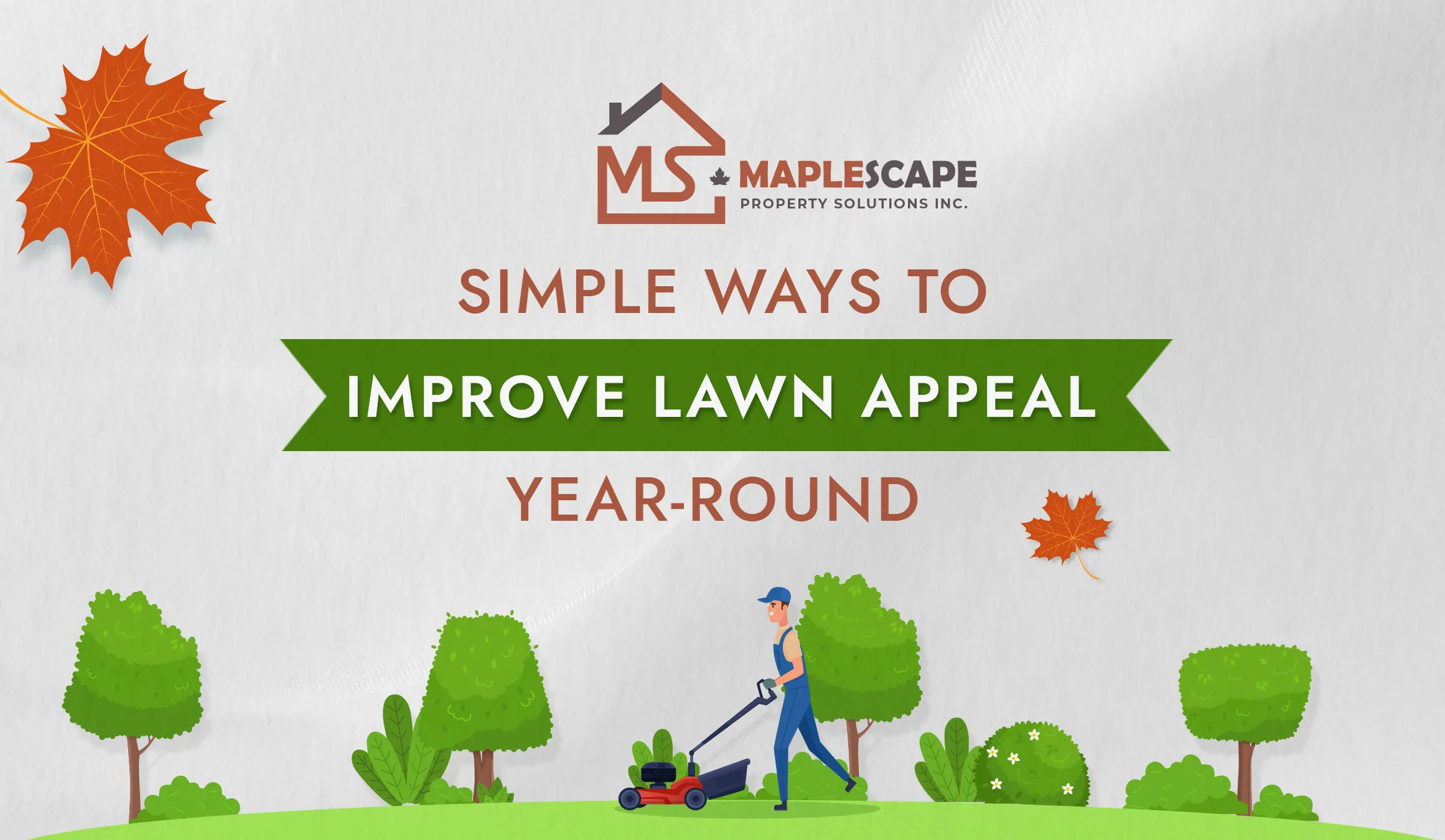 Simple Ways to Improve Lawn Appeal Year-Round - MapleScape Property Solutions Inc