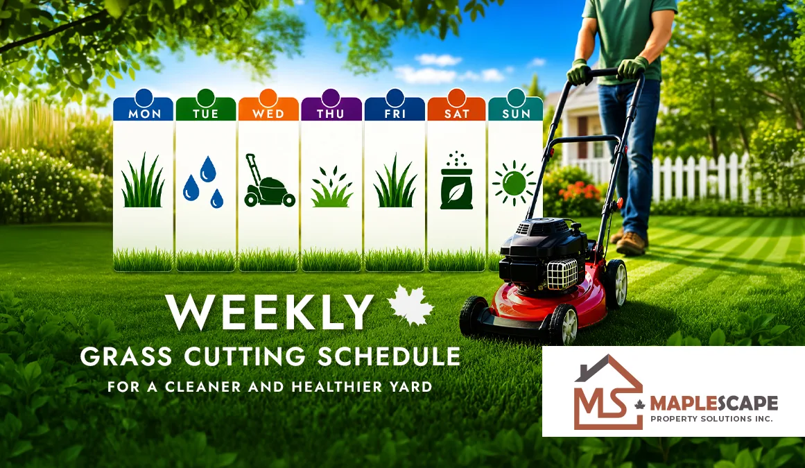 Weekly Grass Cutting Schedule for a Cleaner and Healthier Yard - MapleScape Property Solutions Inc